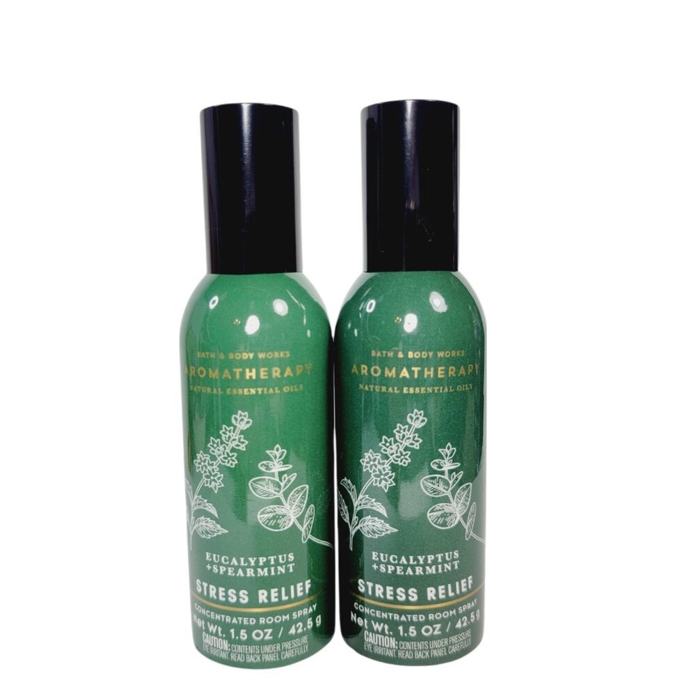 2 STRESS RELIEF Bath & Body Works Concentrated Room Spray 1.5oz New